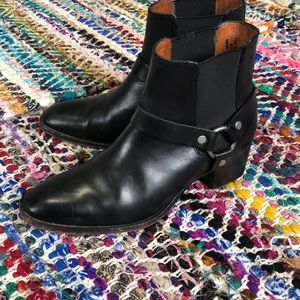 Frye harness Chelsea boots
